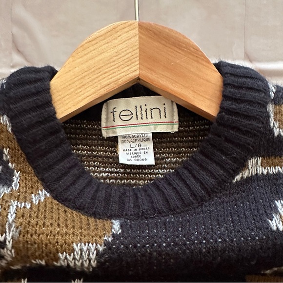 Fellini #Vintage 80s Knit Sweater - Picture 4 of 7